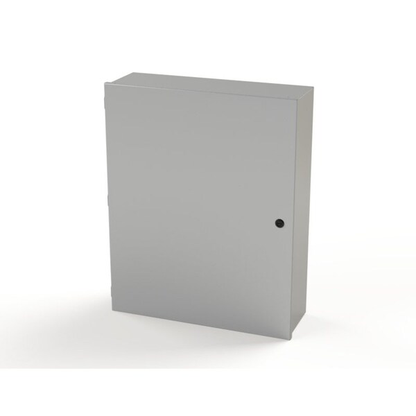 Saginaw Control & Engineering 1/4 Turn Latch Electrical Enclosures, 30 in H, 8 in D, 24 in W, NEMA 1, Carbon Steel SCE-30N2408LP - main